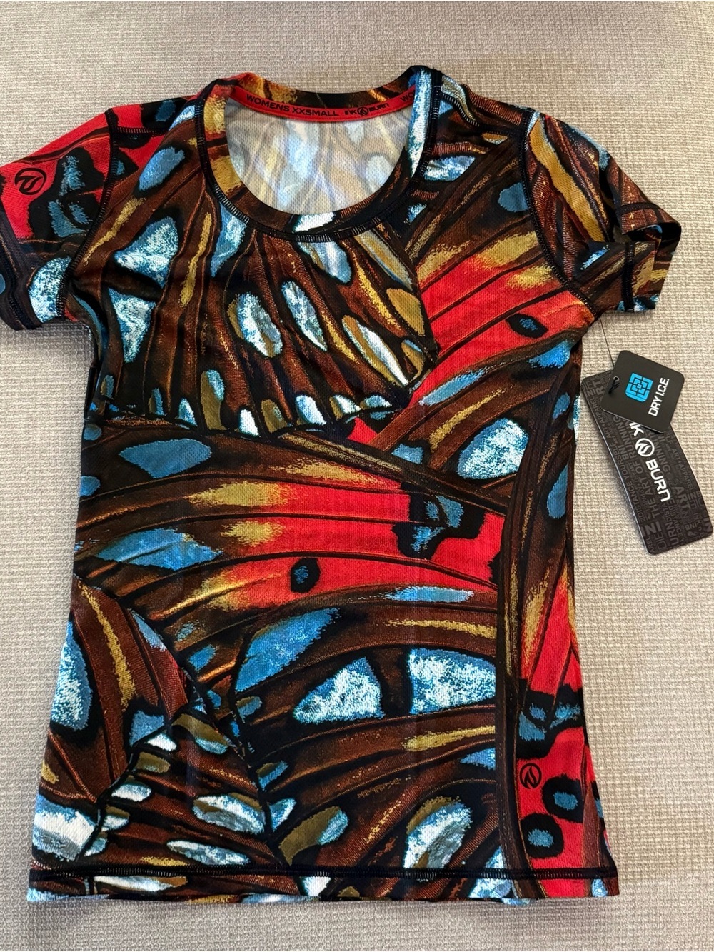 Inknburn multicolored print short sleeve jersey women XXS